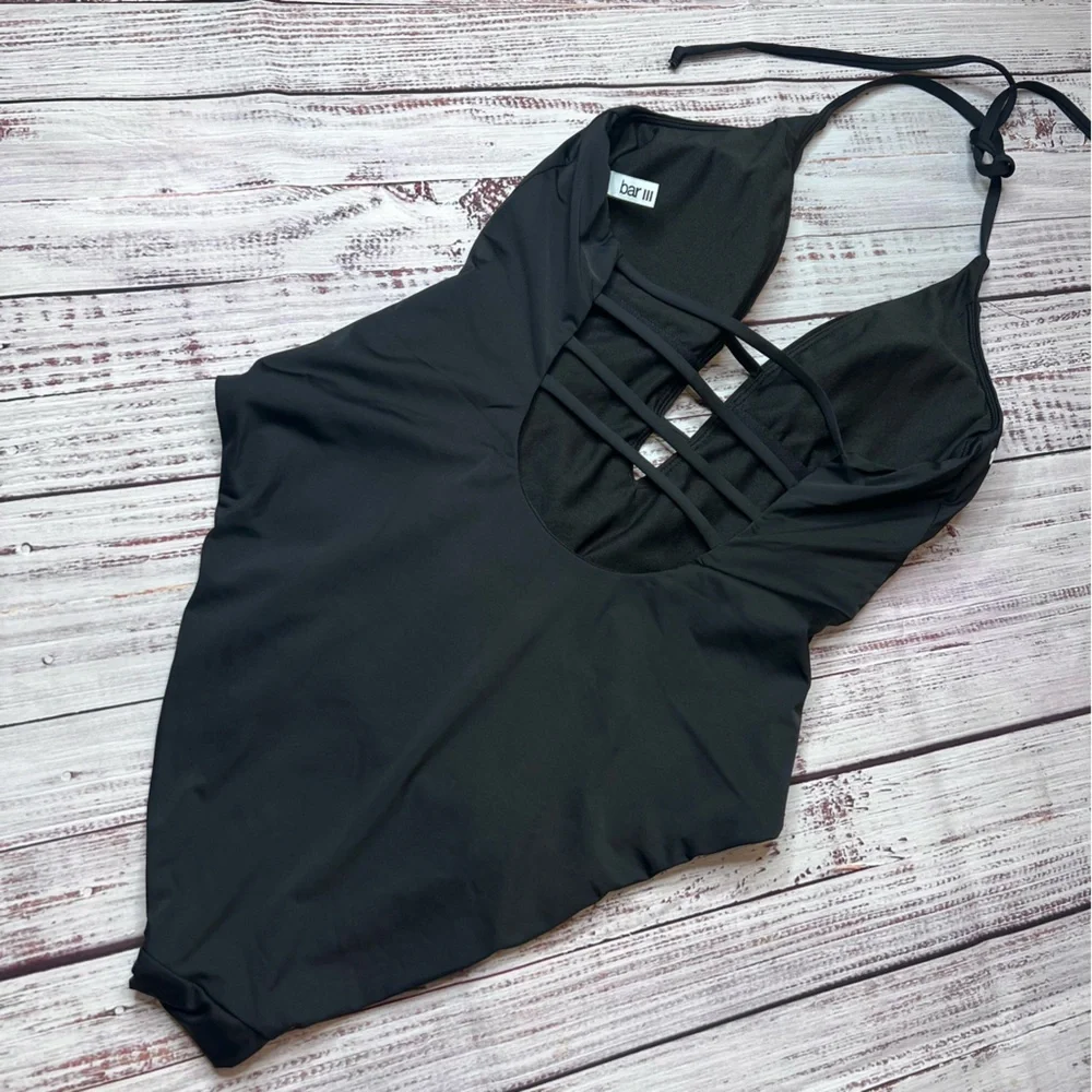 Bar III Black One Piece Swimsuit NWOT - Picture 4 of 5